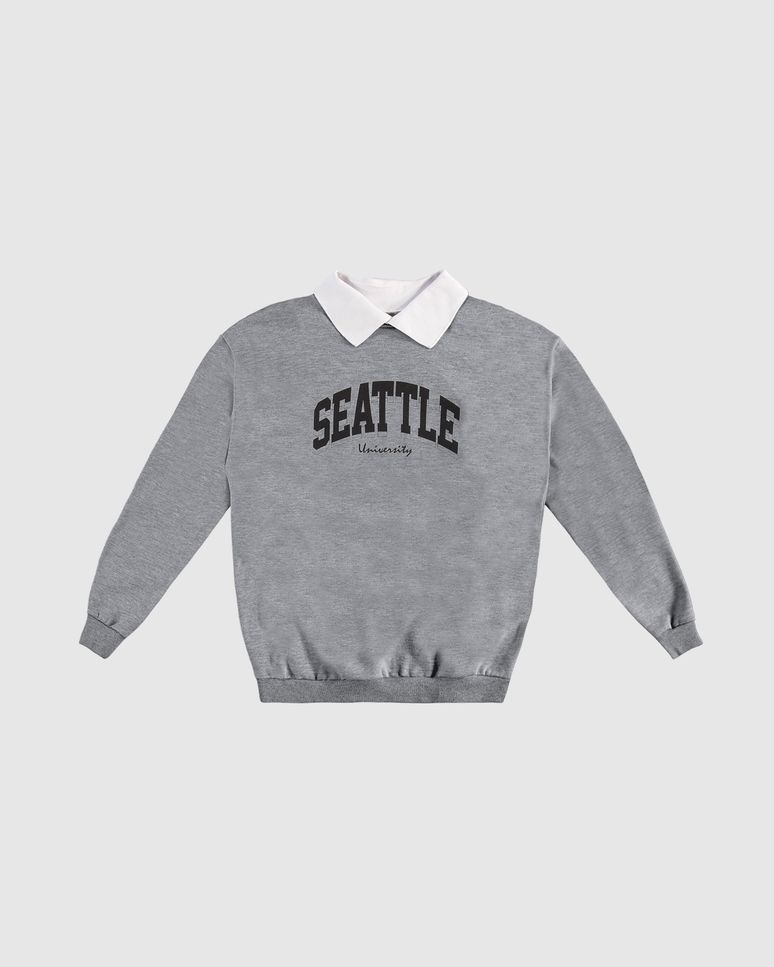 Blusão Menina Gola Diferenciada Seattle Em Moletom Flanelado Malwee Kids