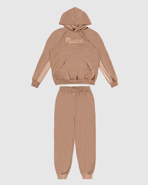 Conjunto Menino Blusão Cleveland Em Moletom Flanelado Malwee Kids