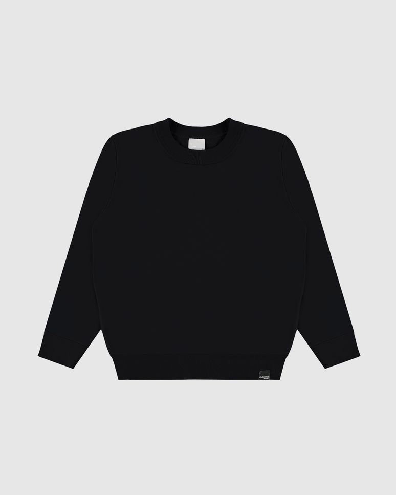 Blusão Infantil Menino Gola Redonda Manga Longa Em Moletinho Malwee Kids