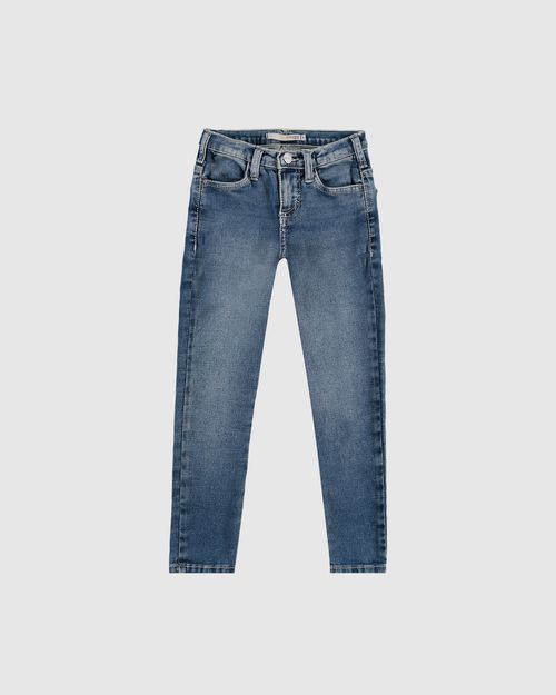 Calça Infantil Menino Skinny Cintura Ajustável Em Jeans Moletom Malwee Kids