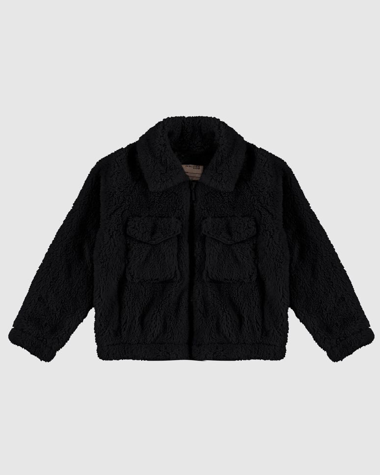 Jaqueta Infantil Menina Ampla Em Pelúcia Malwee Kids