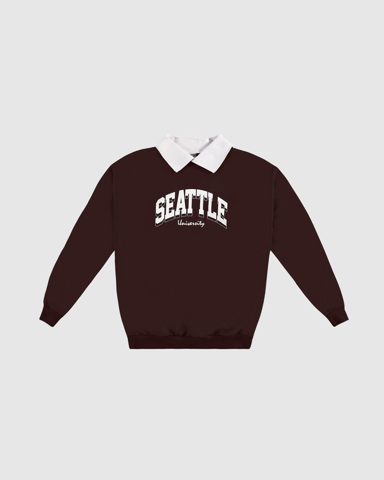 Blusão Menina Gola Diferenciada Seattle Em Moletom Flanelado Malwee Kids