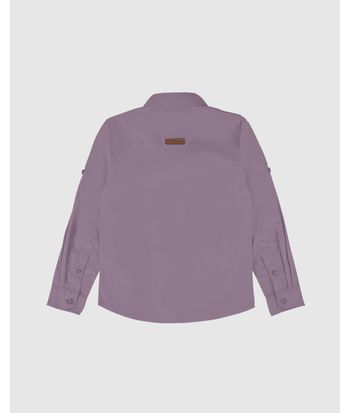 Camisa Infantil Menino Manga Longa Em Tricoline Malwee Kids