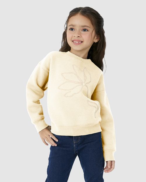 Blusão Infantil Menina Estampa Puff Em Moletom Comfy Flanelado Malwee Kids