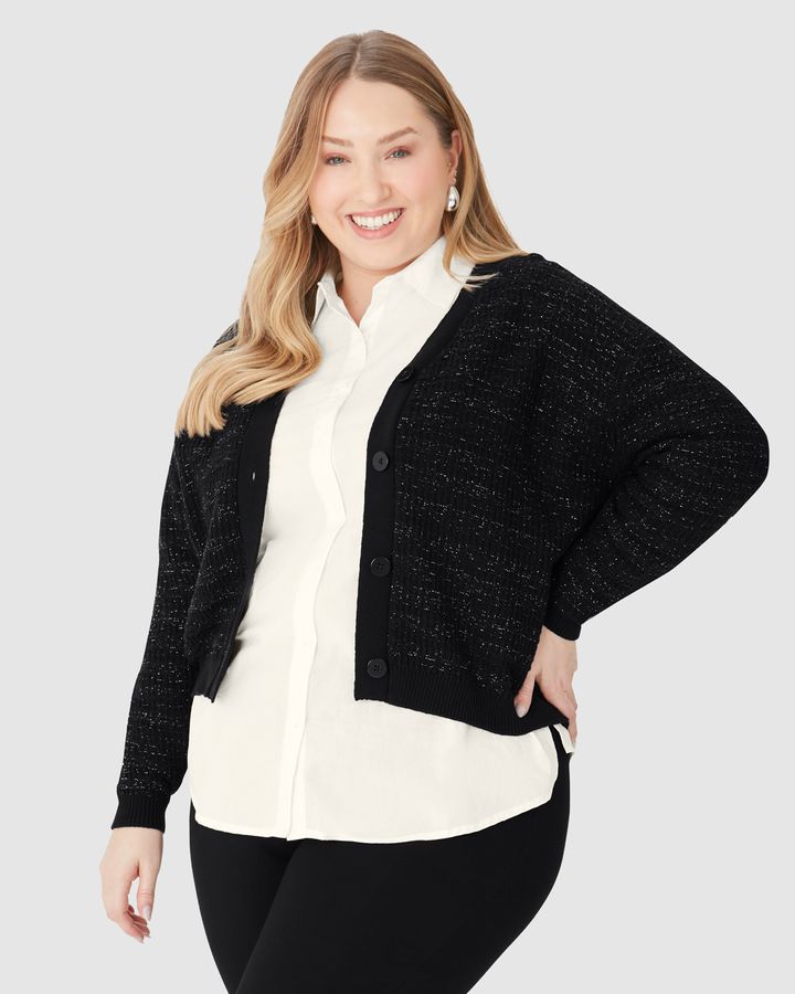 Plus Size - Cardigan - Malwee