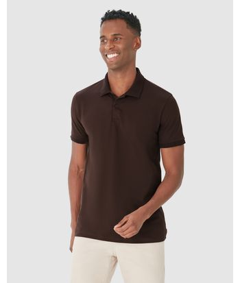 Camisa Polo Básica Masculina Gola Esporte Piquet Stretch