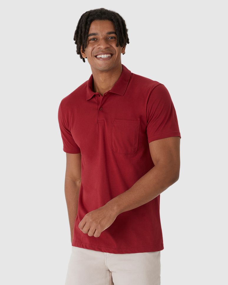 Camisa Polo Básica Masculina Gola Esporte Em Algodão