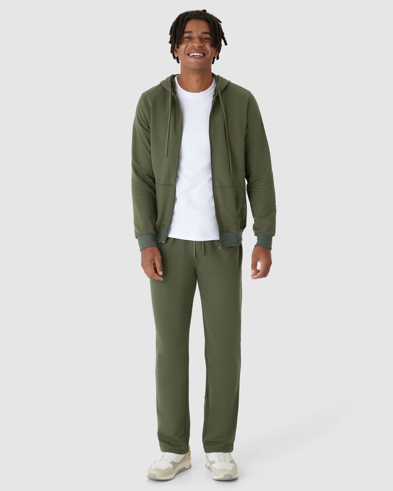 Calça Básica Masculina Em Moletom Sem Flanela