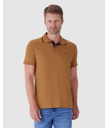 Camisa Polo Básica Masculina Em Algodão