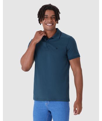 Camisa Polo Básica Masculina Em Algodão