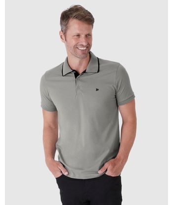Camisa Polo Básica Masculina Em Algodão