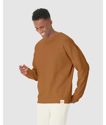 Blusão Masculino Relaxed Fit Manga Longa Em Moletom Comfy Touch Flanelado