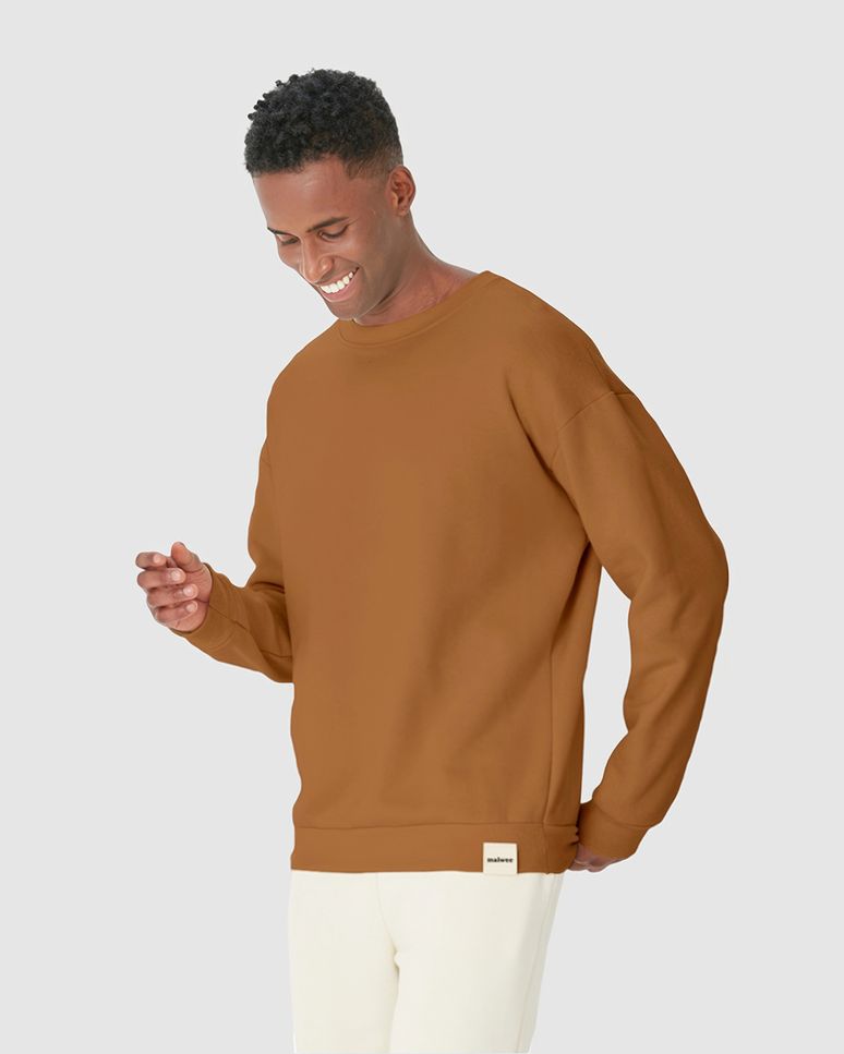 Blusão Masculino Relaxed Fit Manga Longa Em Moletom Comfy Touch Flanelado