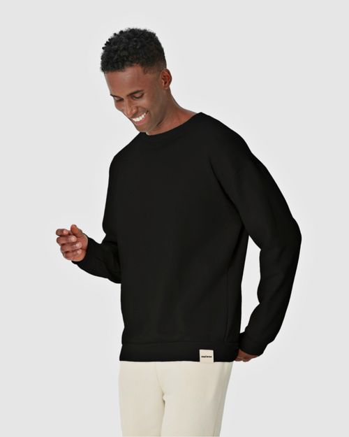 Blusão Masculino Relaxed Fit Manga Longa Em Moletom Comfy Touch Flanelado