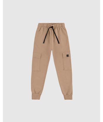 Calça Infantil Menino Bolso Funcional Lateral Em Moletinho Malwee Kids