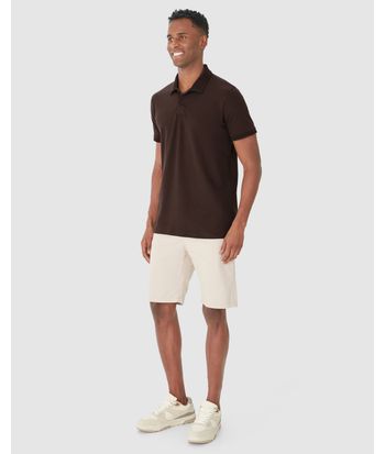 Camisa Polo Básica Masculina Gola Esporte Piquet Stretch