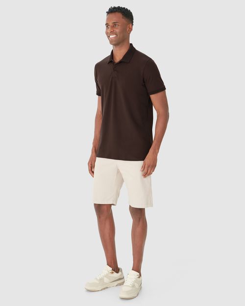 Camisa Polo Básica Masculina Gola Esporte Piquet Stretch