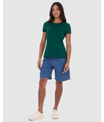 Blusa Básica Feminina Baby Look Em Algodão