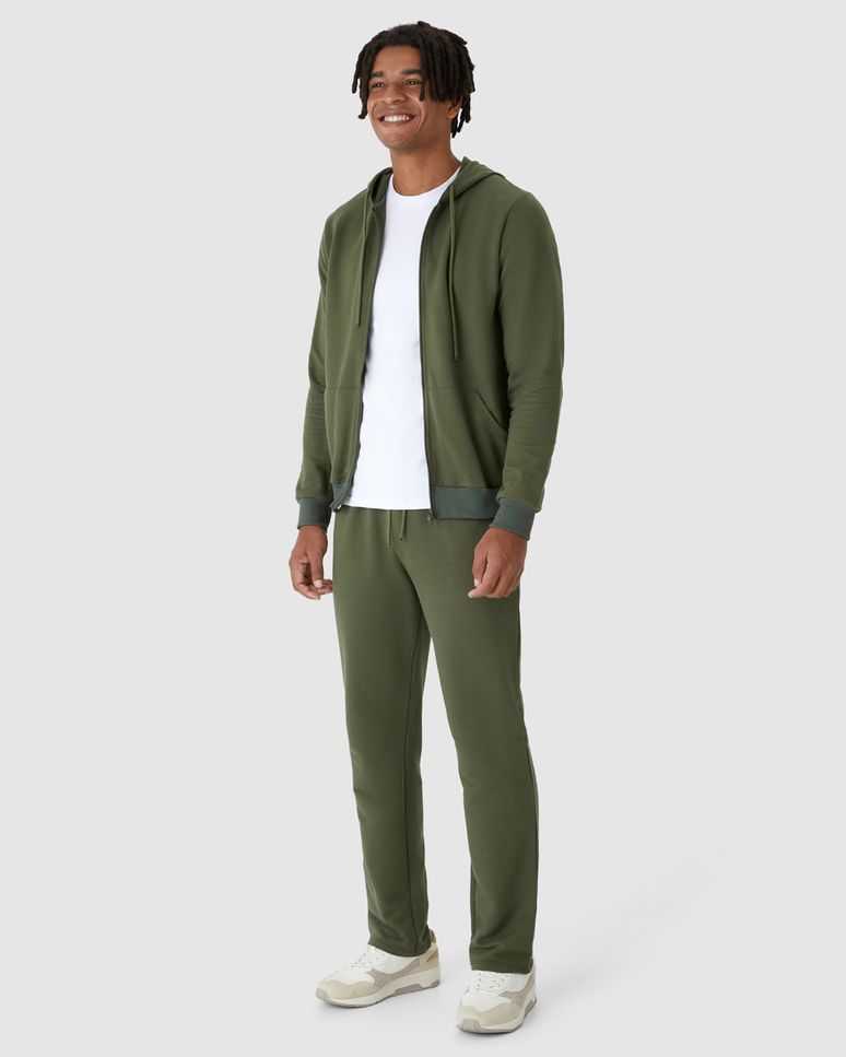 Calça Básica Masculina Em Moletom Sem Flanela