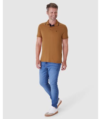 Camisa Polo Básica Masculina Em Algodão