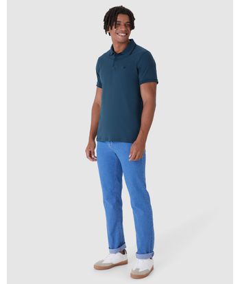 Camisa Polo Básica Masculina Em Algodão