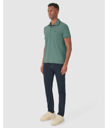 Camisa Polo Básica Masculina Em Algodão