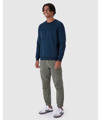 Blusão Masculino Nervura Frontal Em Moletom Flanelado