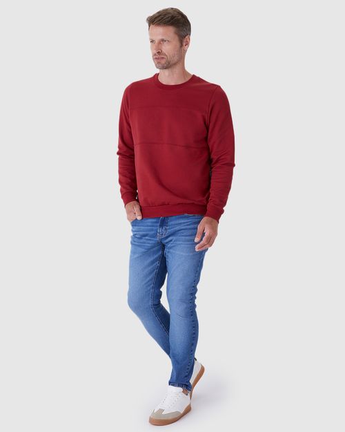 Blusão Masculino Nervura Frontal Em Moletom Flanelado