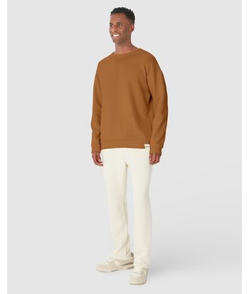 Blusão Masculino Relaxed Fit Manga Longa Em Moletom Comfy Touch Flanelado