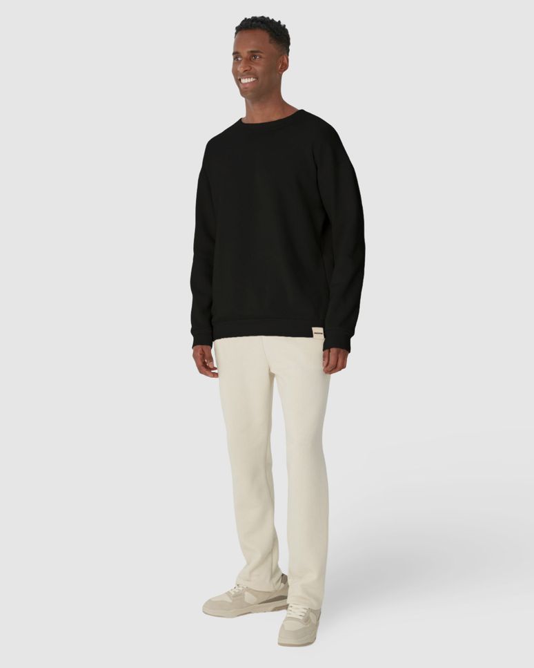 Blusão Masculino Relaxed Fit Manga Longa Em Moletom Comfy Touch Flanelado