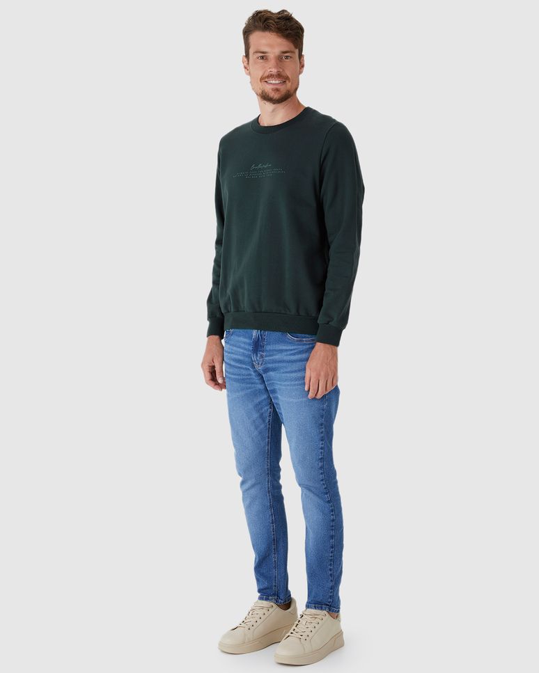 Blusão Masculino Estampa Frente E Costas Em Moletom Flanelado