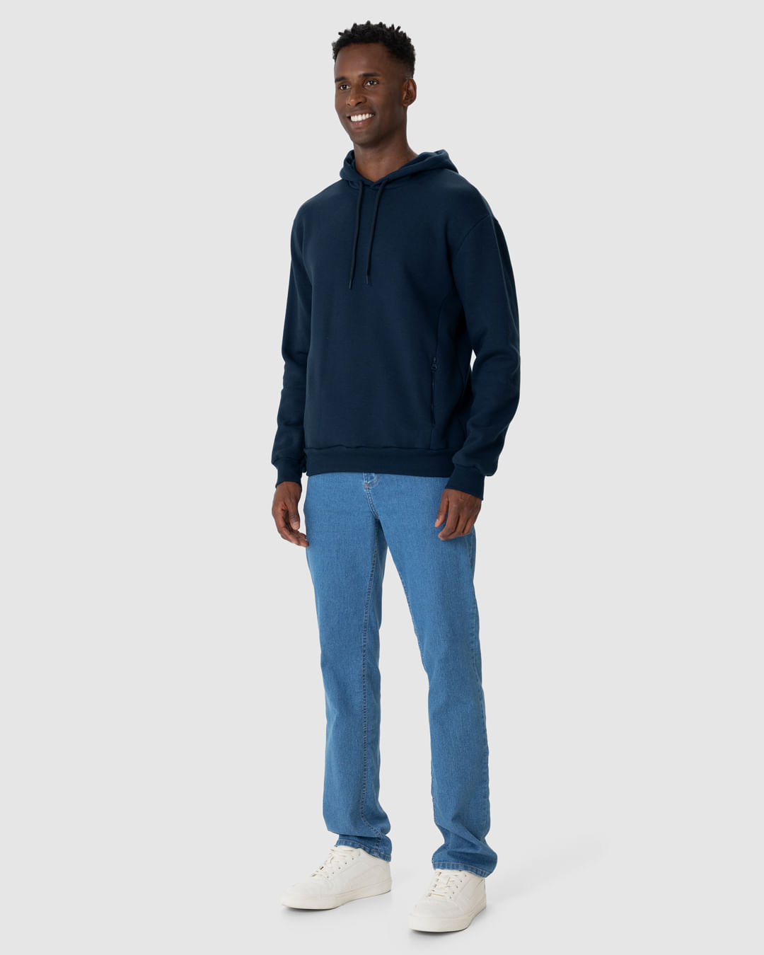 Moletom Blue 84 Auburn Tigers - Zíper 1/4, Algodão, Torcida Esportiva Masculina