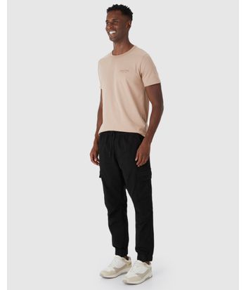 Calça Masculina Jogger Cargo Em Sarja Com Elastano