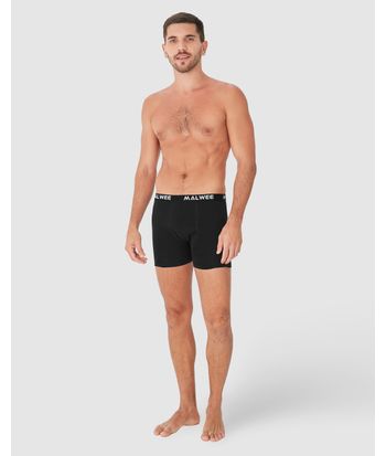 Kit Cueca Boxer Cós Elástico Em Algodão Com Elastano