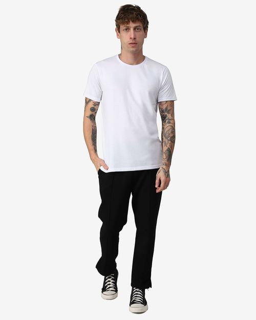 Camiseta Masculina Gola Redonda Tecnológica Anti Odor Em Algodão - BASICAMENTE