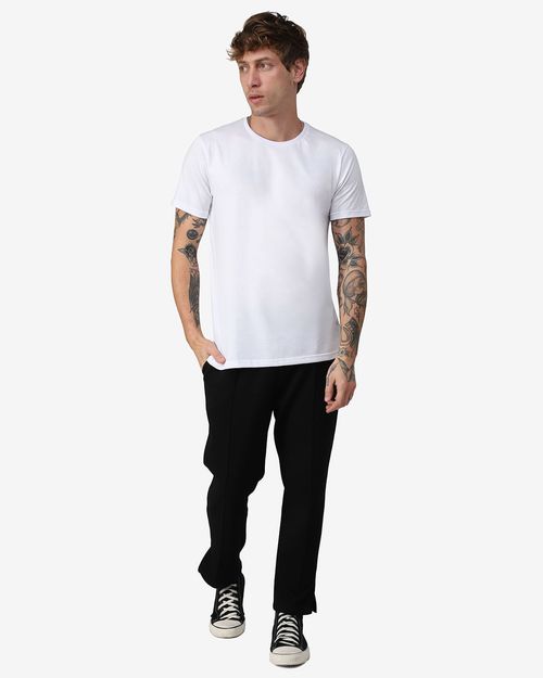 Camiseta Masculina Gola Redonda Tecnológica Anti Odor Em Algodão - BASICAMENTE