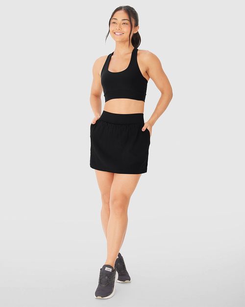 Shorts Saia Feminino Bolso Interno Em Tafetá - ENFIM