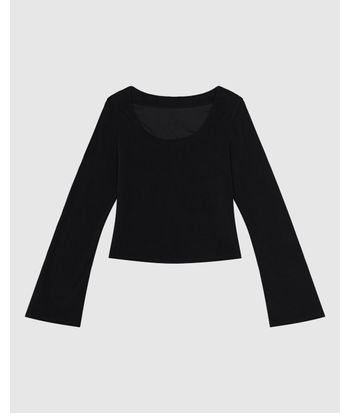 Blusa Justa Feminina Manga Sino Em Veludo Cotelê - ENFIM
