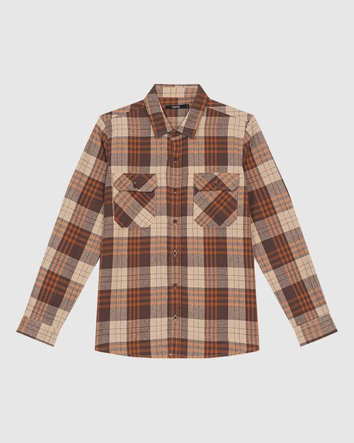 Camisa Feminina Ampla Em Flanelado Xadrez - ENFIM
