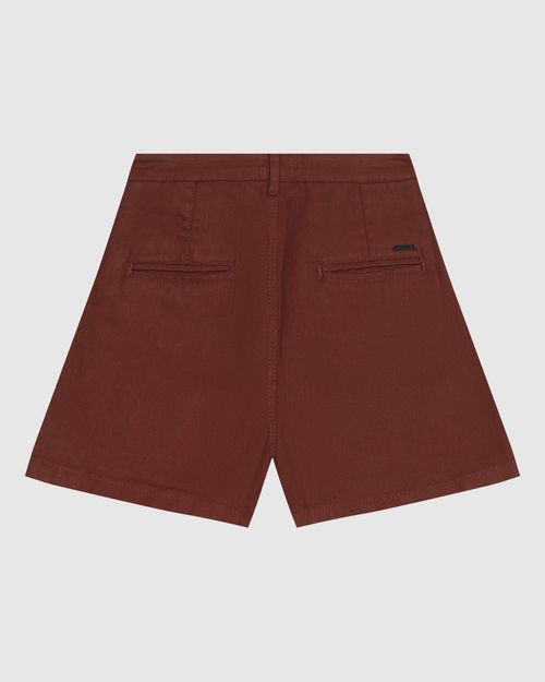 Shorts Feminino Boyfriend Em Jeans Resinado Com Elastano - ENFIM