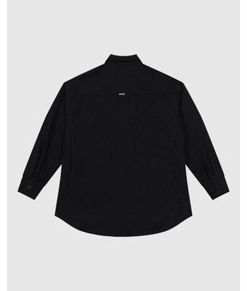 Camisa Ampla Feminina Bolso Aplique Termocolante Em Tricoline - ENFIM