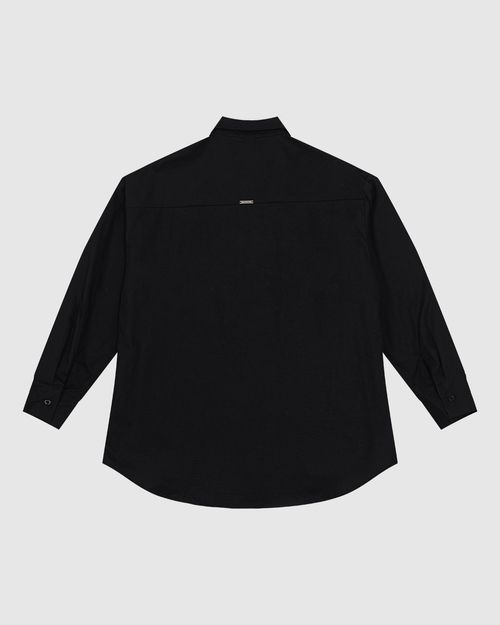Camisa Ampla Feminina Bolso Aplique Termocolante Em Tricoline - ENFIM