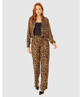 Jaqueta Bomber Feminina Animal Print Em Viscose - ENFIM