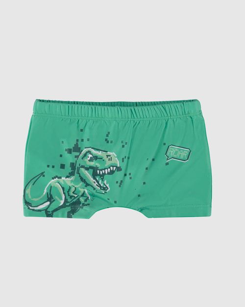 Sunga Boxer Infantil Menino Com Estampa Em Malha UV50+ Malwee Kids