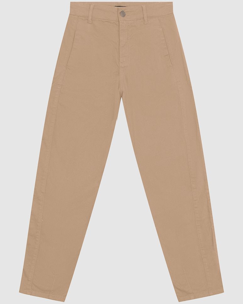 Calça Feminina Slouchy Em Sarja Com Elastano - ENFIM