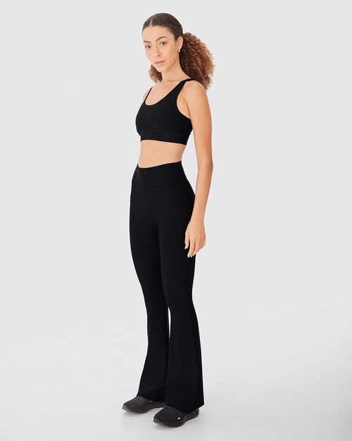 Calça Flare Feminina Em Malha Dry E Proteção UV50+ - ENFIM