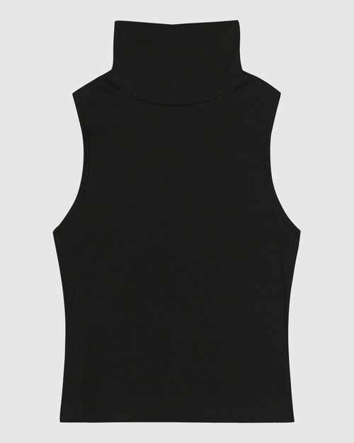 Blusa Básica Feminina Gola Alta Em Ribana - ENFIM