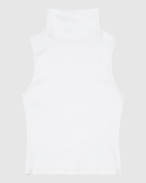 Blusa Básica Feminina Gola Alta Em Ribana - ENFIM