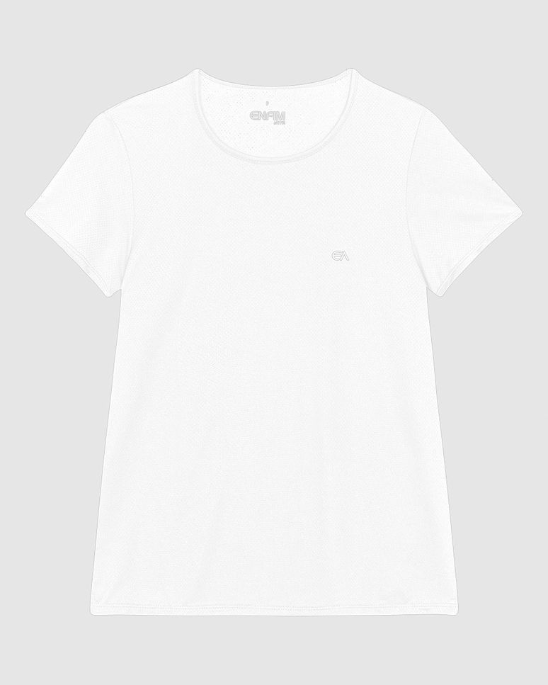 Blusa Básica Feminina Manga Curta Em Malha Dry - ENFIM