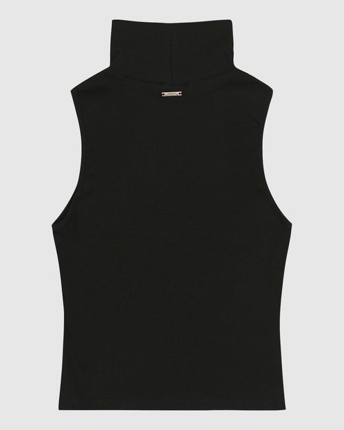 Blusa Básica Feminina Gola Alta Em Ribana - ENFIM